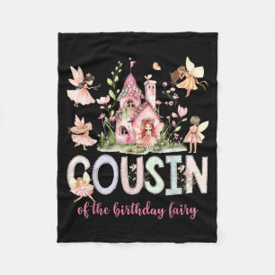 Cousin of The Birthday Fairy Magical Girl Matching Fleece Blanket
