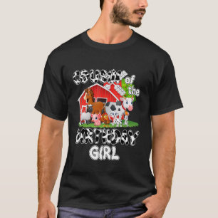 Cousin Of The Birthday Girl Cow Farm Animal Birthd T-Shirt