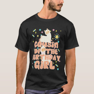 Cousin Of The Birthday Girl Llama Matching Family T-Shirt