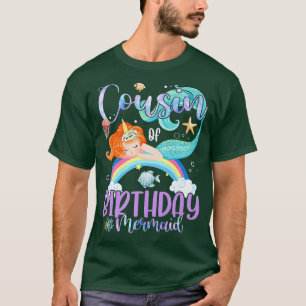 Cousin Of The Birthday Girls Mermaid Magic Family T-Shirt