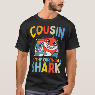 Cousin Of The Birthday Shark Boy Matching Family T-Shirt