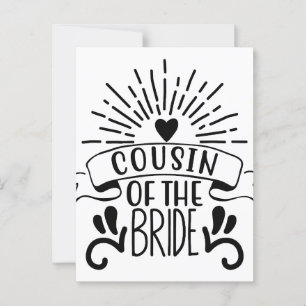 Cousin Of The Bride Postcard