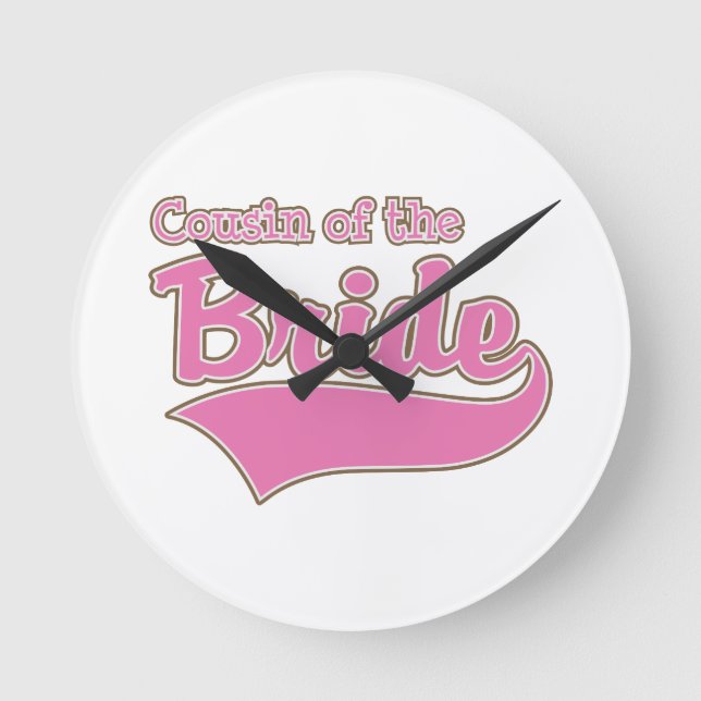 Cousin of the Bride Round Clock (Front)