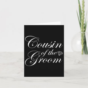 Cousin Of The Groom Bridal Party Wedding Marriage Card