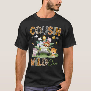 Cousin Of The Wild One 1St Birthday Truck Safari J T-Shirt