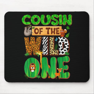 Cousin Of The Wild One Birthday Family Matching Pa Mouse Pad