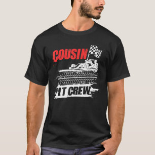 Cousin Pit Crew Car Racing Chequered Flag Racer Ma T-Shirt