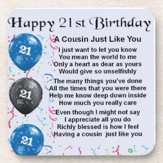 21st Birthday Coasters, 21st Birthday Drink Coasters