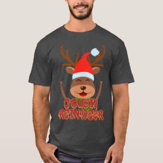 Cousin Reindeer Matching Family Group Christmas Pa T-Shirt