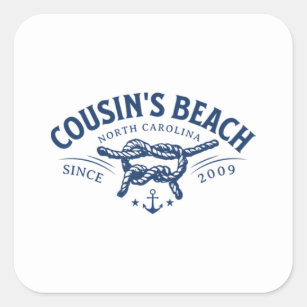 Cousin’s Beach NC The Summer I Turned Pretty  Square Sticker