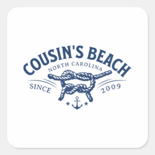 Cousin’s Beach NC The Summer I Turned Pretty  Square Sticker