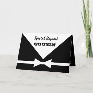 COUSIN - Special Request - Be My Best Man Invitation