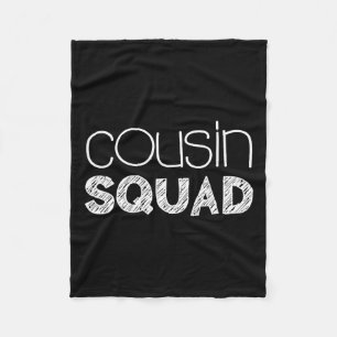 Cousin Squad Adults Kids Cousin Giving Fleece Blanket
