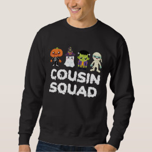 Cousin Squad Crew Boys Girls Kids Halloween Matchi Sweatshirt