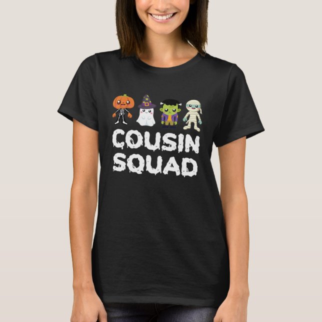 Cousin Squad Crew Boys Girls Kids Halloween Matchi T-Shirt (Front)