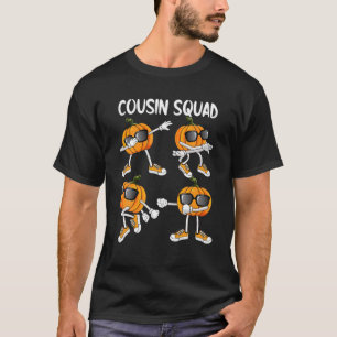 Cousin Squad Dabbing Pumpkin Dance Halloween Kids T-Shirt