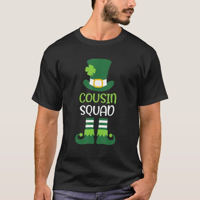 Cousin Squad Leprechaun St Patrick's Day Matching  T-Shirt (Front)