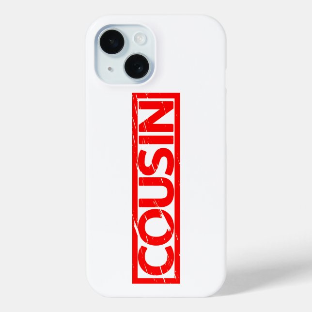 Cousin Stamp Case-Mate iPhone Case (Back)