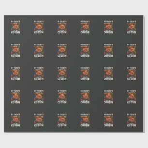 Cousin Thanksgiving Turkey Family Wrapping Paper