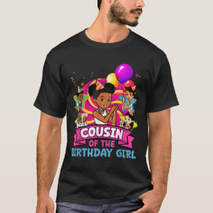 Cousin The Birthday Girl Party Pink Doll Family De T-Shirt