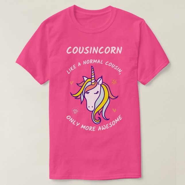 Cousincorn III Awesome Cousin Unicorn T-Shirt (Design Front)