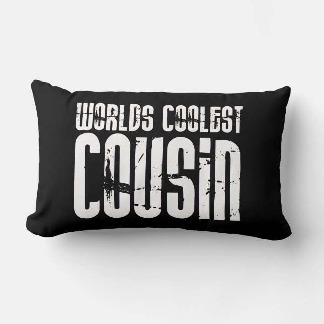 Cousins Birthday Parties : Worlds Coolest Cousin Lumbar Cushion (Front)