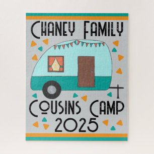 Cousins Camp Retro Camper Jigsaw Puzzle
