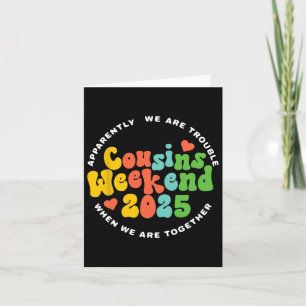 Cousins Crew 2025 Family Vacation Weekend Holiday Card