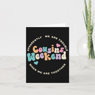 Cousins Crew 2025 Family Vacation Weekend Holiday Card