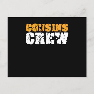 Cousins Crew Sister Brother Aunt Uncle Family Gift Postcard