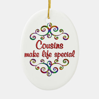 Cousins Make Life Special Ceramic Ornament