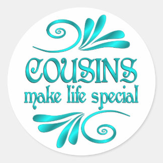 Cousins Make Life Special Classic Round Sticker
