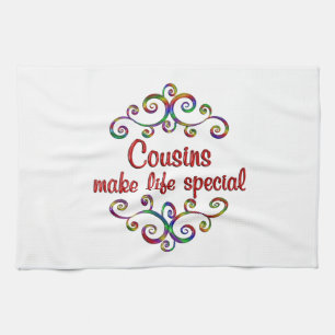 Cousins Make Life Special Tea Towel