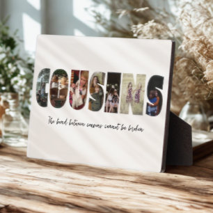 Cousins Photo Collage Plaque