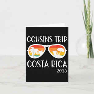 Cousins Trip 2025 Costa Rica Weekend Family Reunio Card