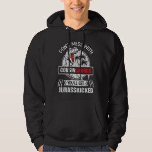 CousinSaurus Funny Dinosaur Cousin Family Gift Hoodie