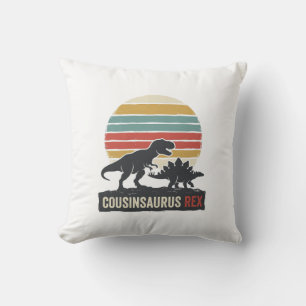 Cousinsaurus Rex Funny Dinosaur Vintage Shirt Desi Cushion