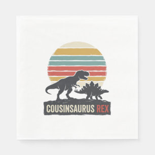 Cousinsaurus Rex Funny Dinosaur Vintage Shirt Desi Napkin
