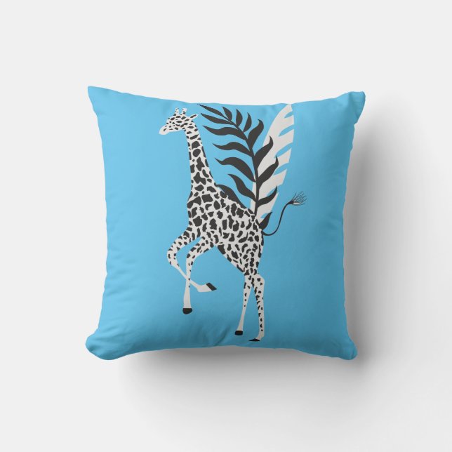 Coussin Wildlife Friendship - Giraffe Blue sky Cushion (Front)