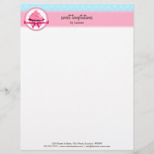 Couture Cupcake Bakery Letterhead