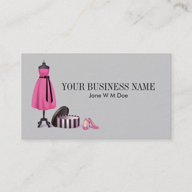 Couture Fashion Business Card (Front)