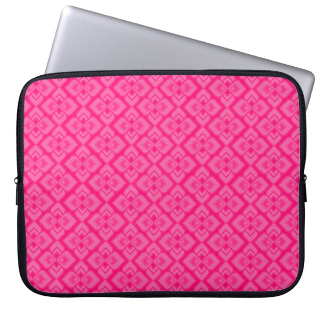 Couture inspired hot pink 15 inch laptop case (Front)