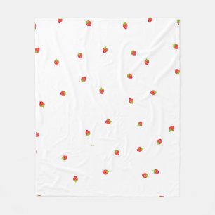 Couverture Polaire strawberry  Fleece Blanket