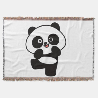 Couverture Tissée Petit Panda Kawaii Throw Blanket