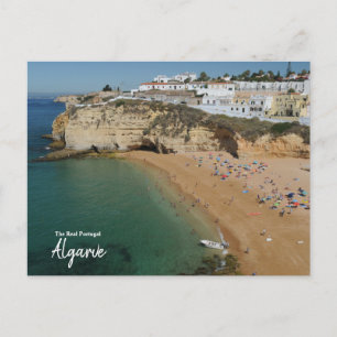 Cove in Carvoeiro Portugal Postcard