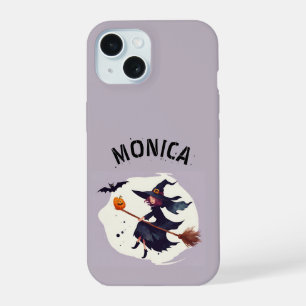 Coven Club Witch Purple Halloween iPhone 15 Case