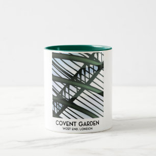 Covent Garden, london, vintage style travel poster Two-Tone Coffee Mug