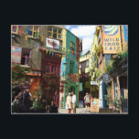 Covent Garden Rainbow Houses Postcard<br><div class="desc">"Covent garden",  london,  colourful,  rainbow,  houses,  multicolor,  england,  britain,  british,  "united kingdom",  bright,  cheery,  beautiful,  architecture,  secret,  gem,  hidden,  "neals yard",  "neal's yard"</div>