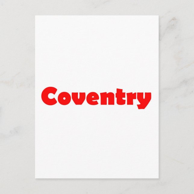 Coventry city of england postcard (Front)