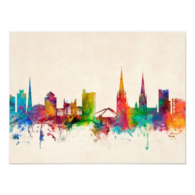 Coventry England Skyline Photo Print (Front)